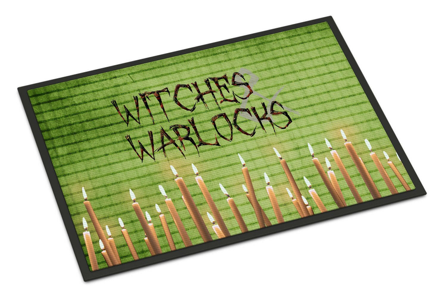 Witches and Warlocks Halloween Indoor or Outdoor Mat 18x27 Doormat - the-store.com