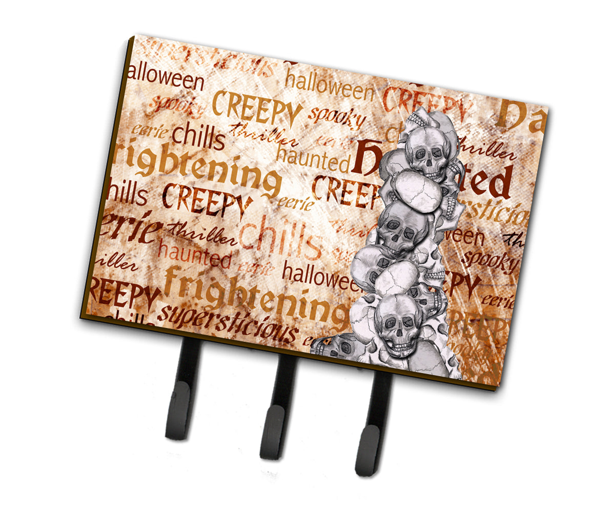 Creepy, Haunted and Frightful with skulls Halloween Leash or Key Holder  the-store.com.