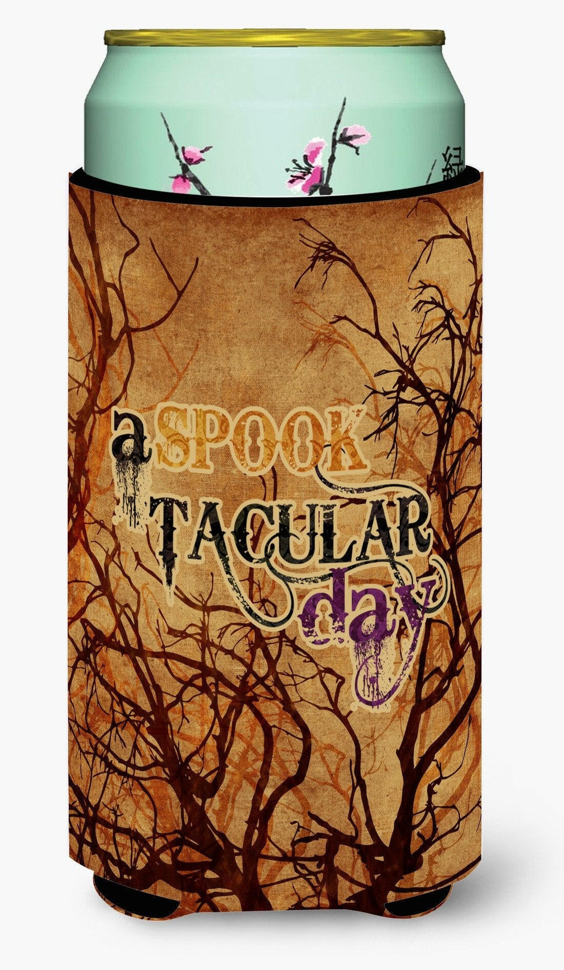 A Spook Tacular Day Halloween  Tall Boy Beverage Insulator Beverage Insulator Hugger by Caroline&#39;s Treasures