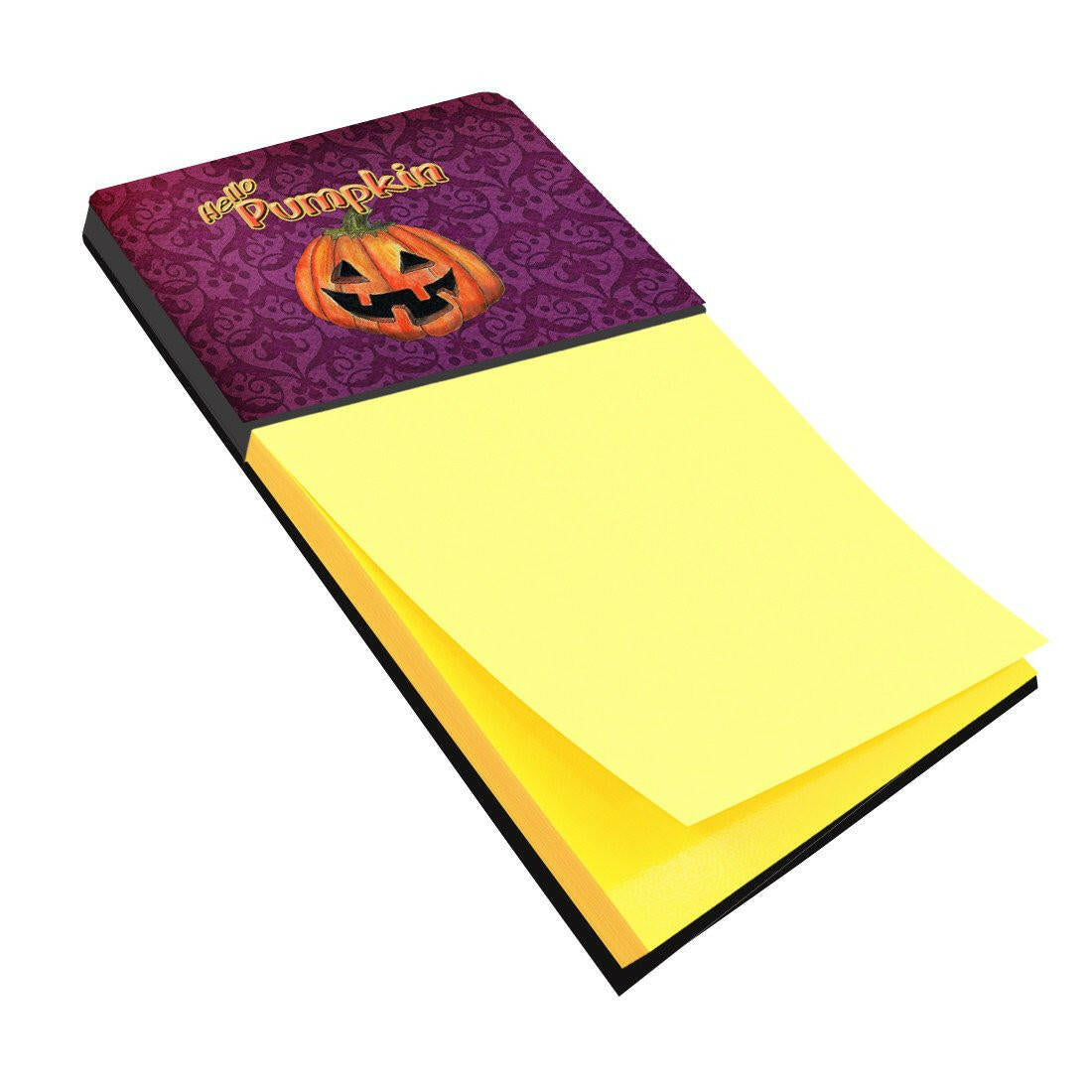 Hello Pumpkin Halloween Refiillable Sticky Note Holder or Postit Note Dispenser SB3017SN by Caroline's Treasures