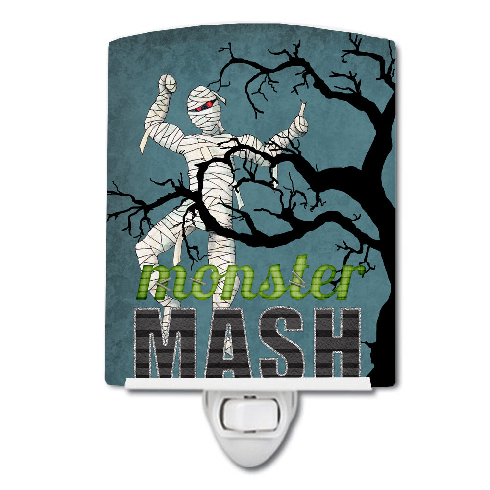Monster Mash with Mummy Halloween Ceramic Night Light SB3019CNL - the-store.com