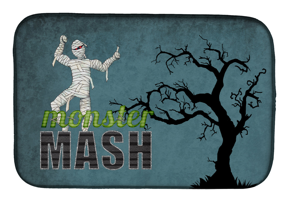 Monster Mash with Mummy Halloween Dish Drying Mat SB3019DDM