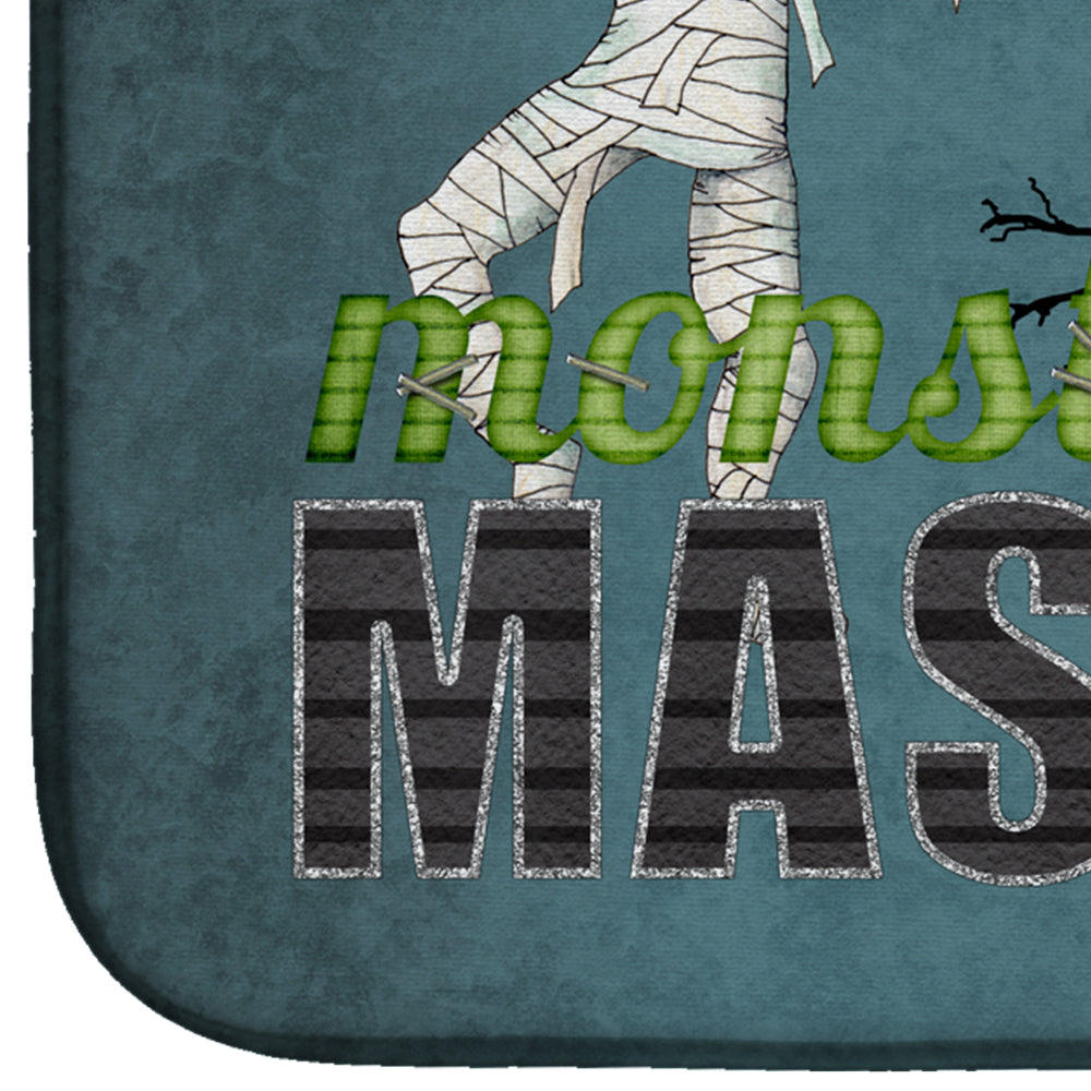 Monster Mash with Mummy Halloween Dish Drying Mat SB3019DDM  the-store.com.