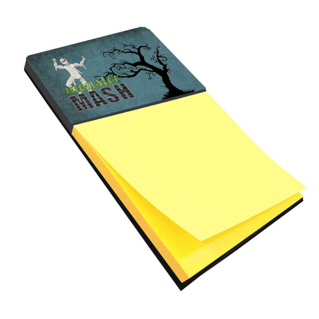 Monster Mash with Mummy Halloween Refiillable Sticky Note Holder or Postit Note Dispenser SB3019SN by Caroline's Treasures