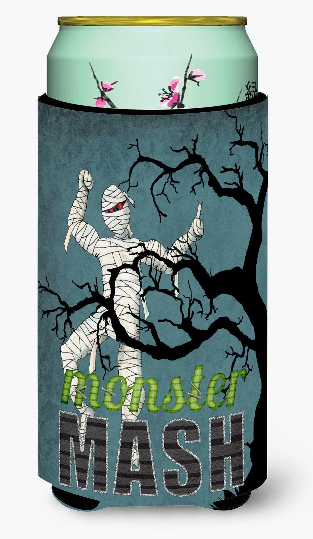 Monster Mash with Mummy Halloween  Tall Boy Beverage Insulator Beverage Insulator Hugger by Caroline&#39;s Treasures