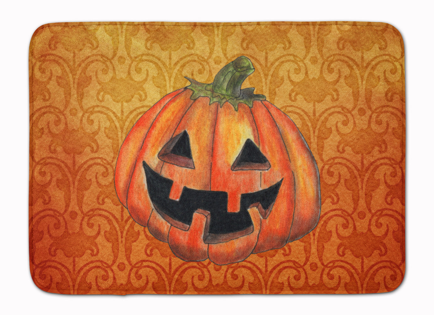 October Pumpkin Halloween Machine Washable Memory Foam Mat SB3020RUG - the-store.com