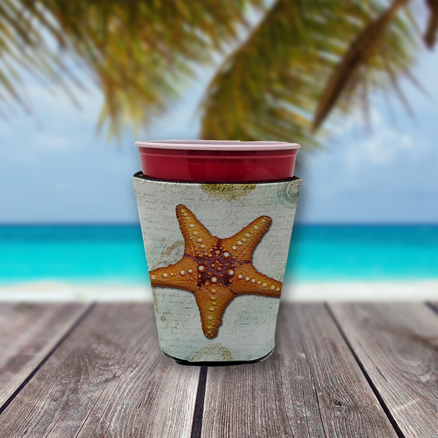 Starfish Red Solo Cup Boisson isolant Hugger