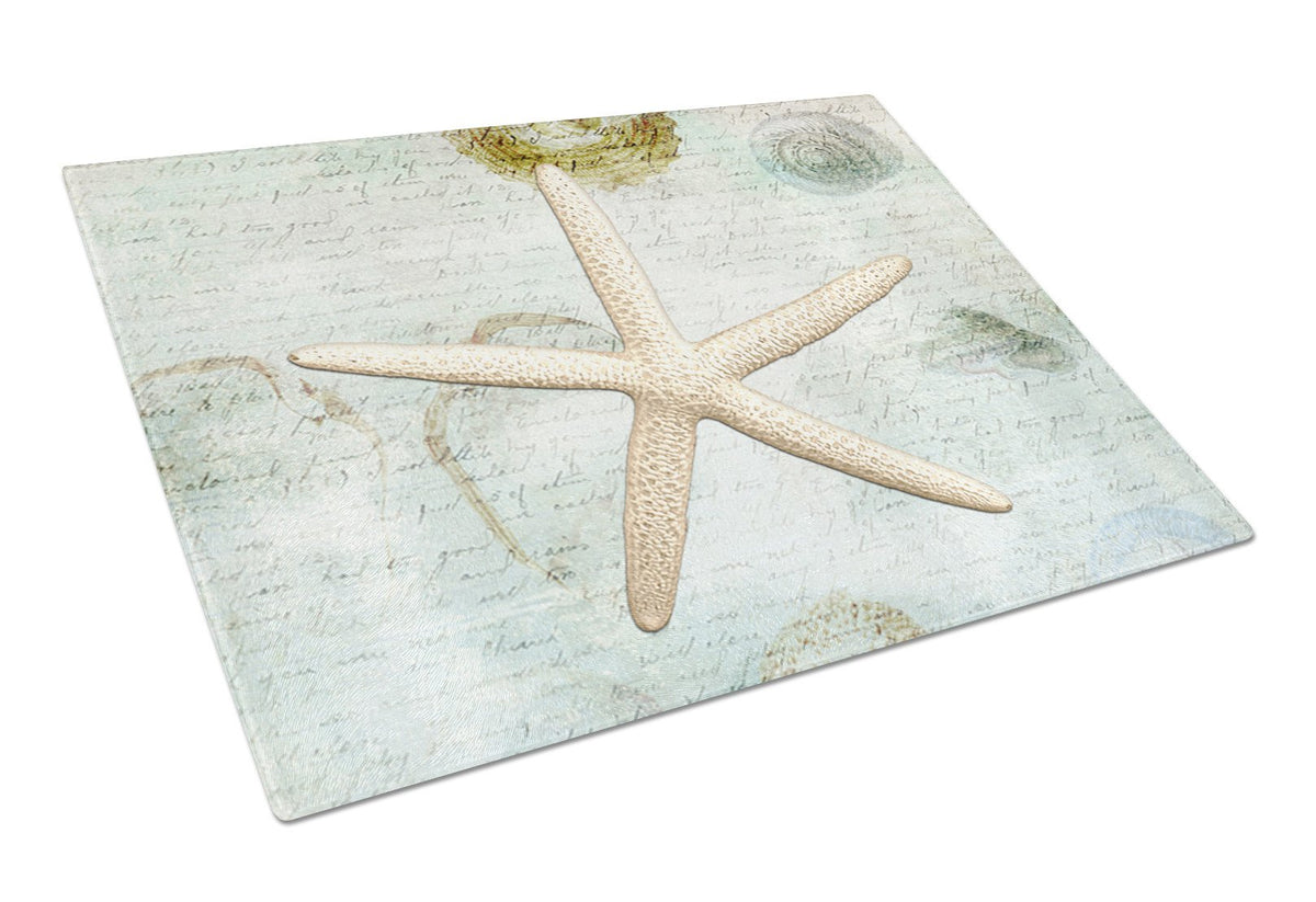 Starfish  Glass Cutting Board Large by Caroline&#39;s Treasures
