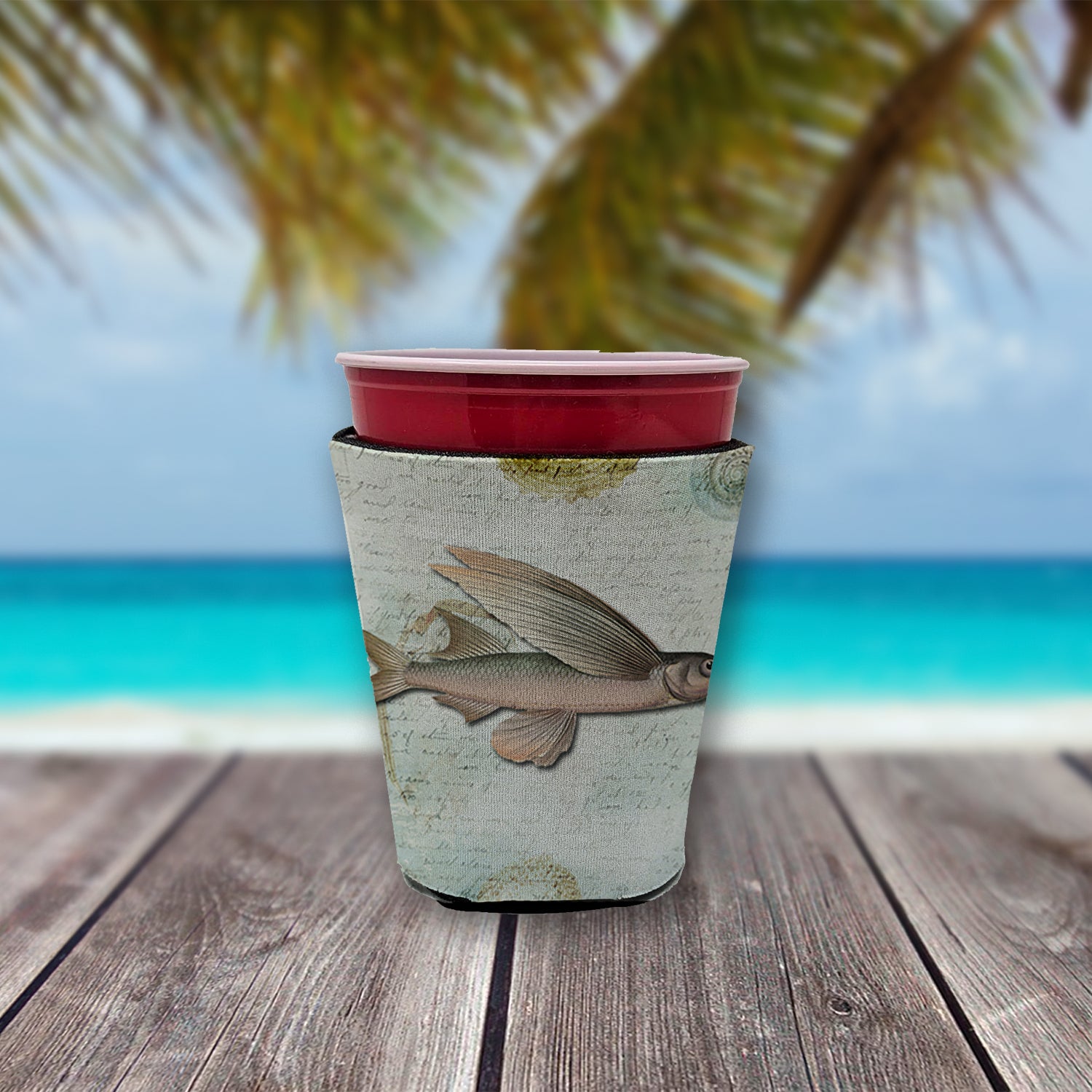 Fish  Red Cup Beverage Insulator Hugger  the-store.com.