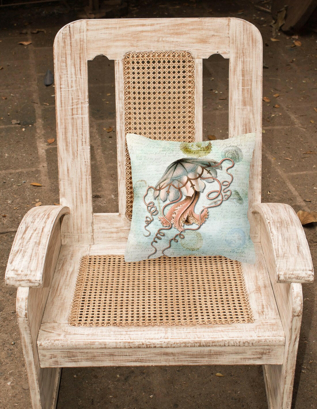 Jellyfish    Canvas Fabric Decorative Pillow by Caroline's Treasures