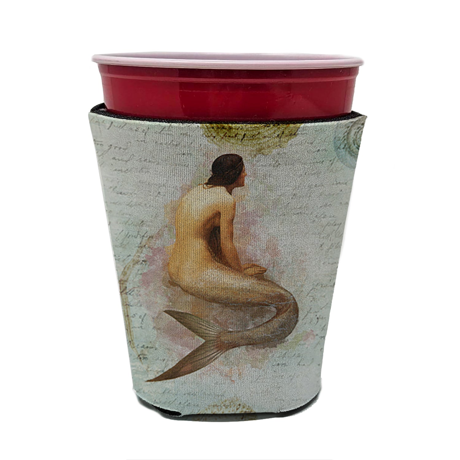 Sirènes et Mermen Red Solo Cup Beverage Insulator Hugger