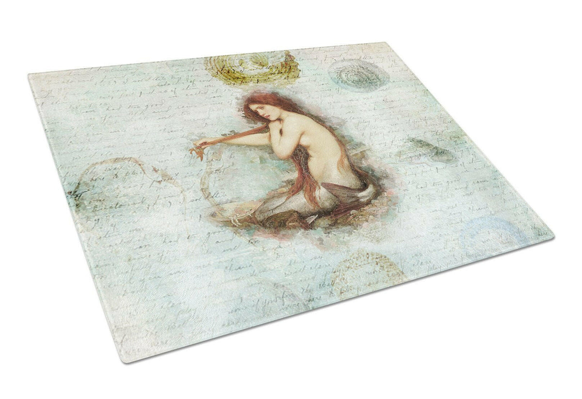 Mermaids and Mermen  Glass Cutting Board Large by Caroline&#39;s Treasures