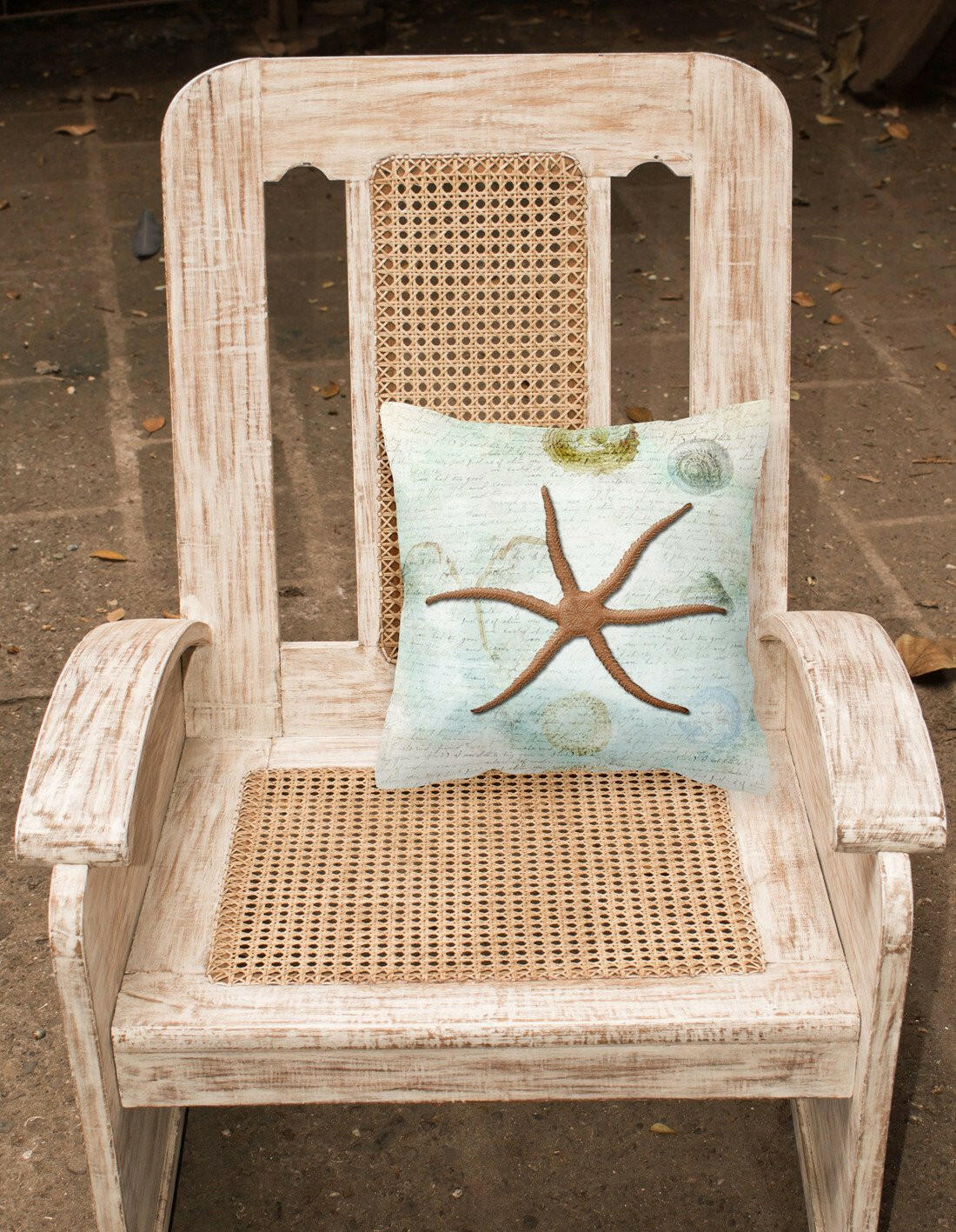 Starfish    Canvas Fabric Decorative Pillow by Caroline's Treasures