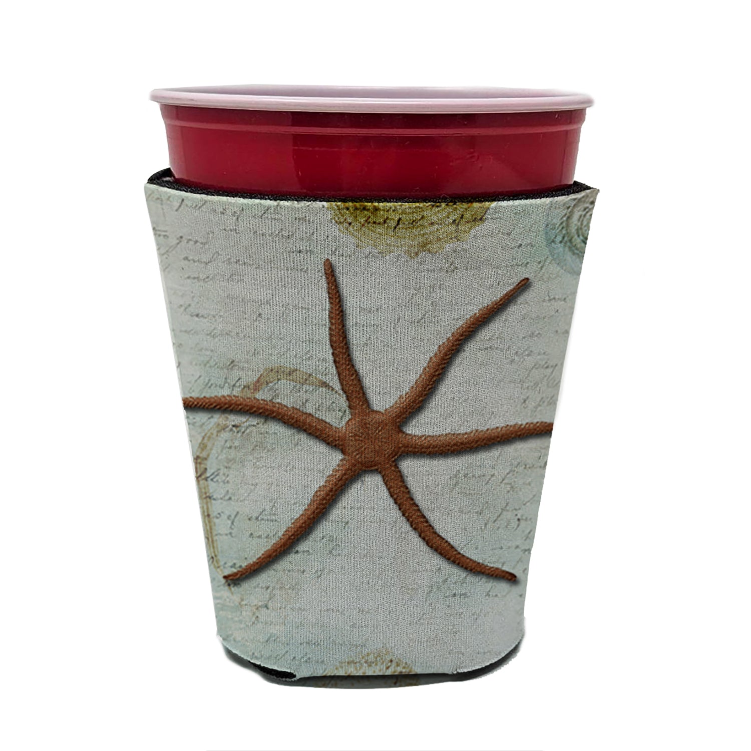Starfish  Red Cup Beverage Insulator Hugger