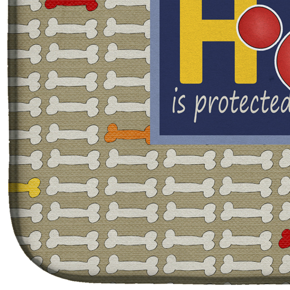 Home is protected by spoiled rotten dogs Dish Drying Mat SB3053DDM
