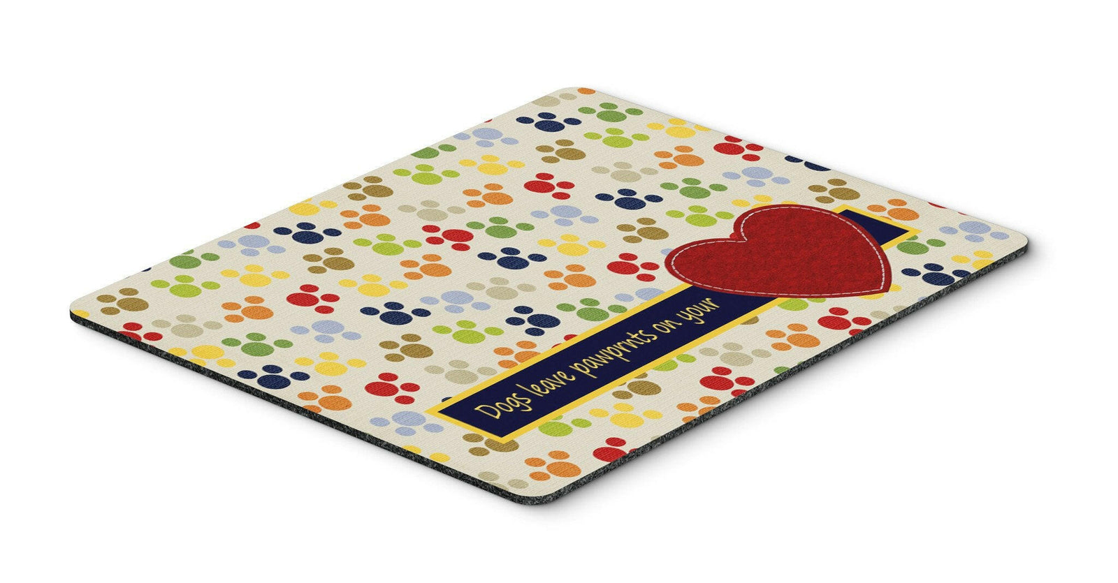 Dogs leave pawprints on your heart Mouse Pad, Hot Pad or Trivet SB3054MP by Caroline's Treasures