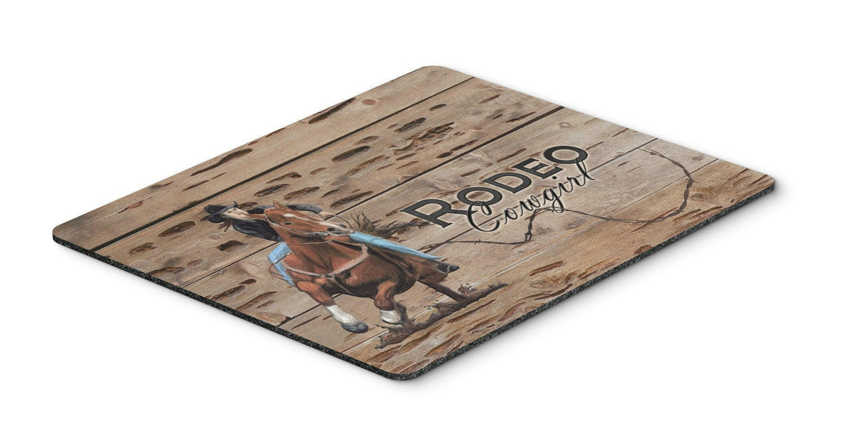 Rodeo Cowgirl Barrel Racer Mouse Pad, Hot Pad or Trivet SB3055MP by Caroline&#39;s Treasures
