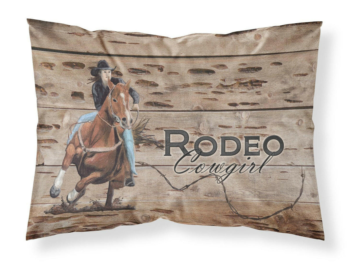 Rodeo Cowgirl Barrel Racer Moisture wicking Fabric standard pillowcase SB3055PILLOWCASE by Caroline&#39;s Treasures