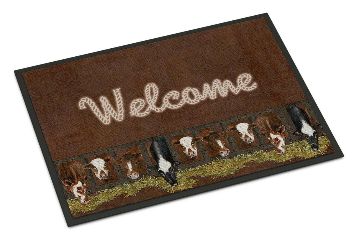 Welcome Mat with Cows Indoor or Outdoor Mat 24x36 SB3058JMAT - the-store.com