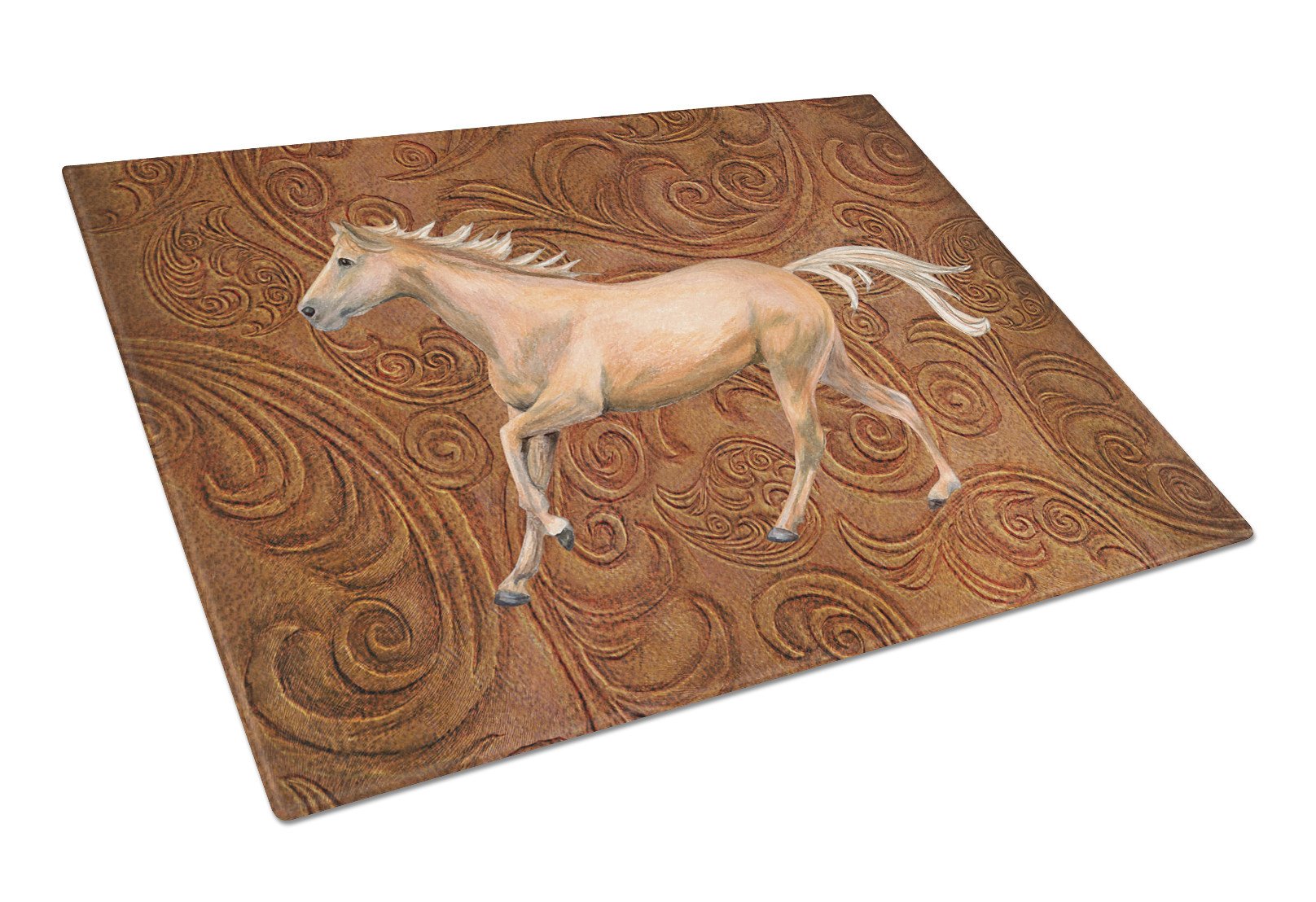Horse Glass Cutting Board Large Size SB3060LCB by Caroline's Treasures