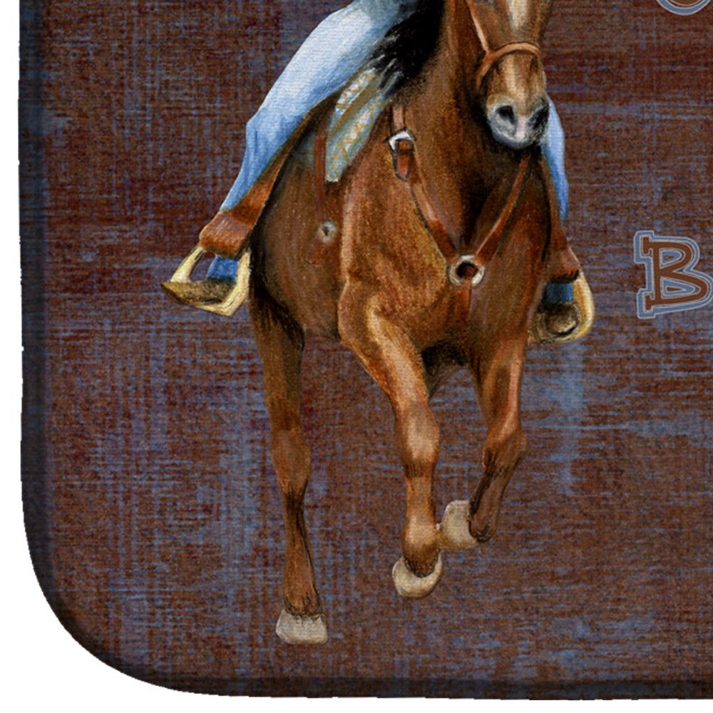 Roper Horse If you climb in the saddle, be ready for the ride Dish Drying Mat SB3061DDM