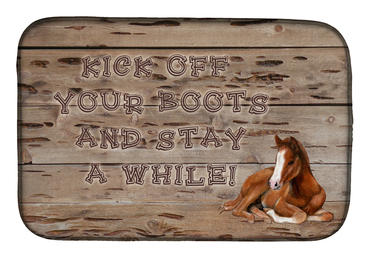 Kick off your boots and stay a while Dish Drying Mat SB3064DDM