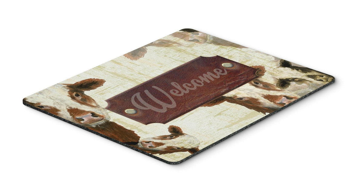 Welcome cow Mouse Pad, Hot Pad or Trivet SB3065MP by Caroline&#39;s Treasures
