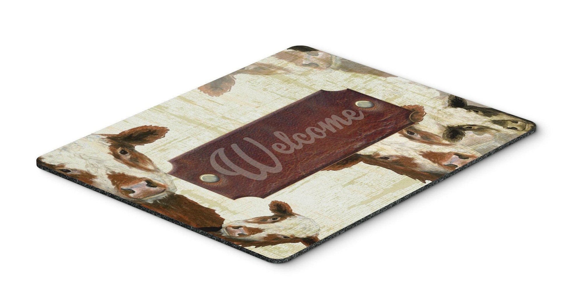 Welcome cow Mouse Pad, Hot Pad or Trivet SB3065MP by Caroline's Treasures