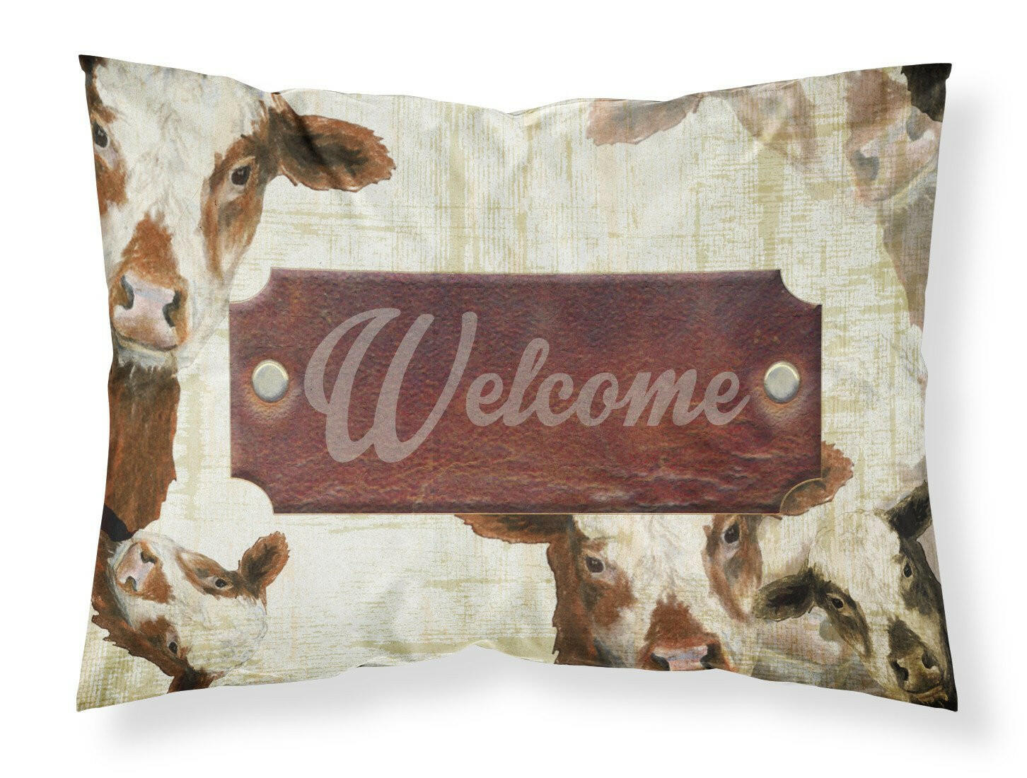 Welcome cow Moisture wicking Fabric standard pillowcase SB3065PILLOWCASE by Caroline's Treasures