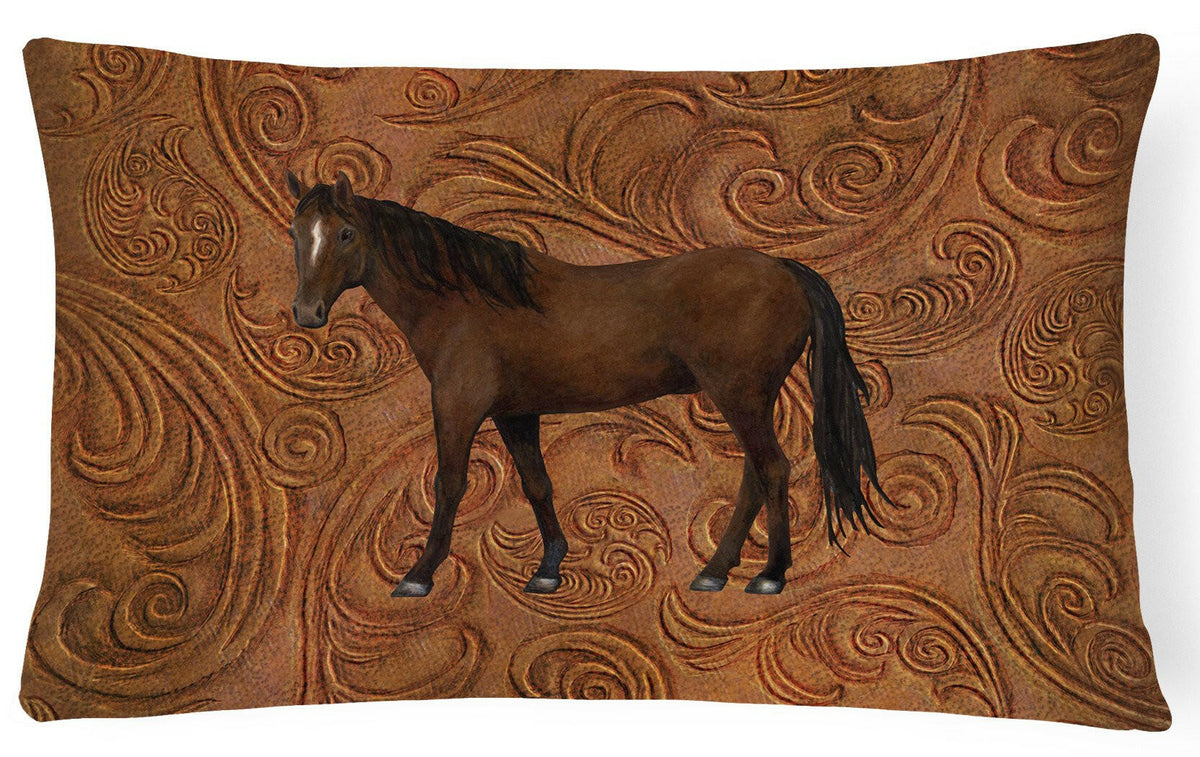 Horse   Canvas Fabric Decorative Pillow SB3066PW1216 by Caroline&#39;s Treasures