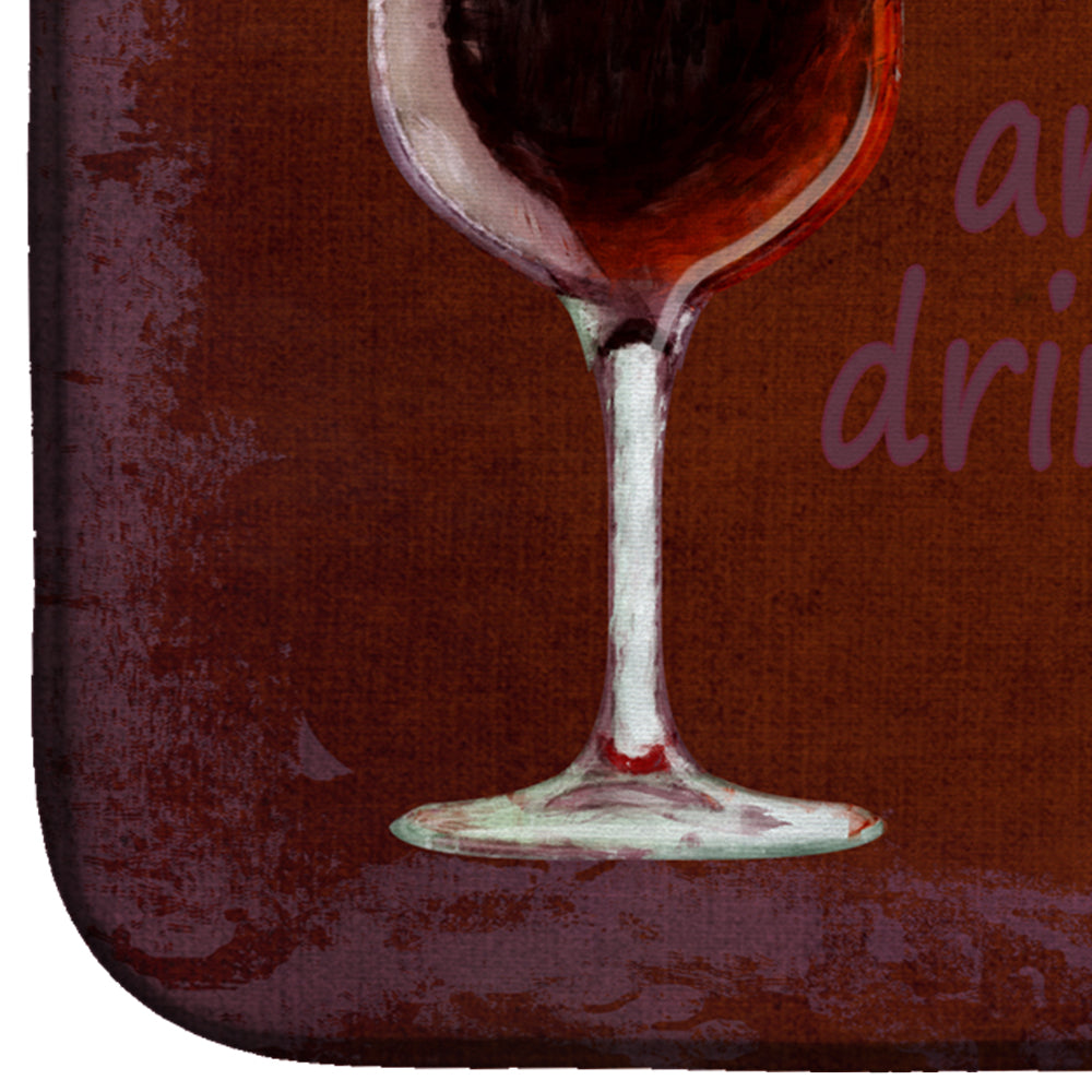 The best wines are the ones we drink with friends Dish Drying Mat SB3068DDM