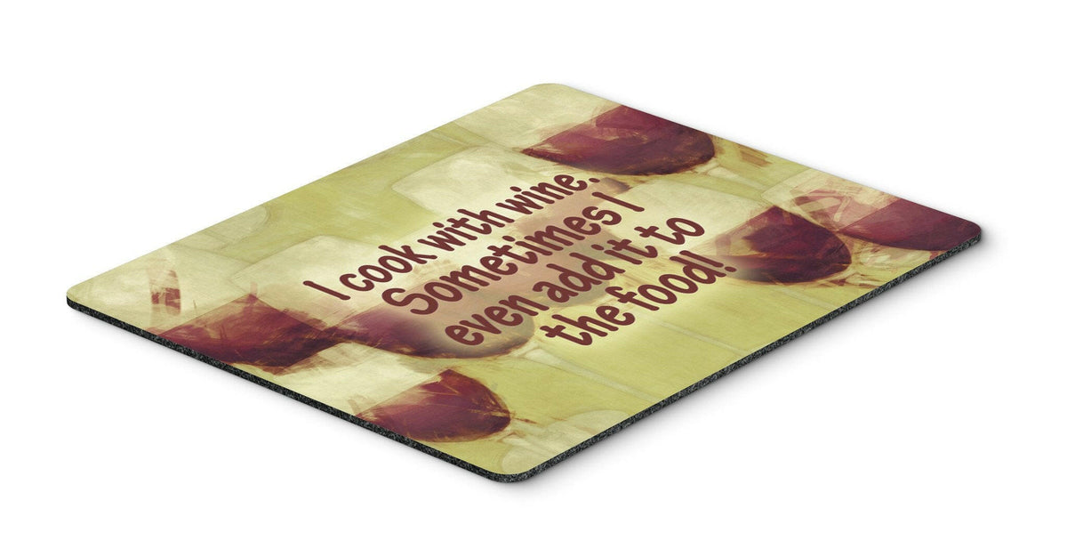 I cook with wine Mouse Pad, Hot Pad or Trivet SB3069MP by Caroline&#39;s Treasures