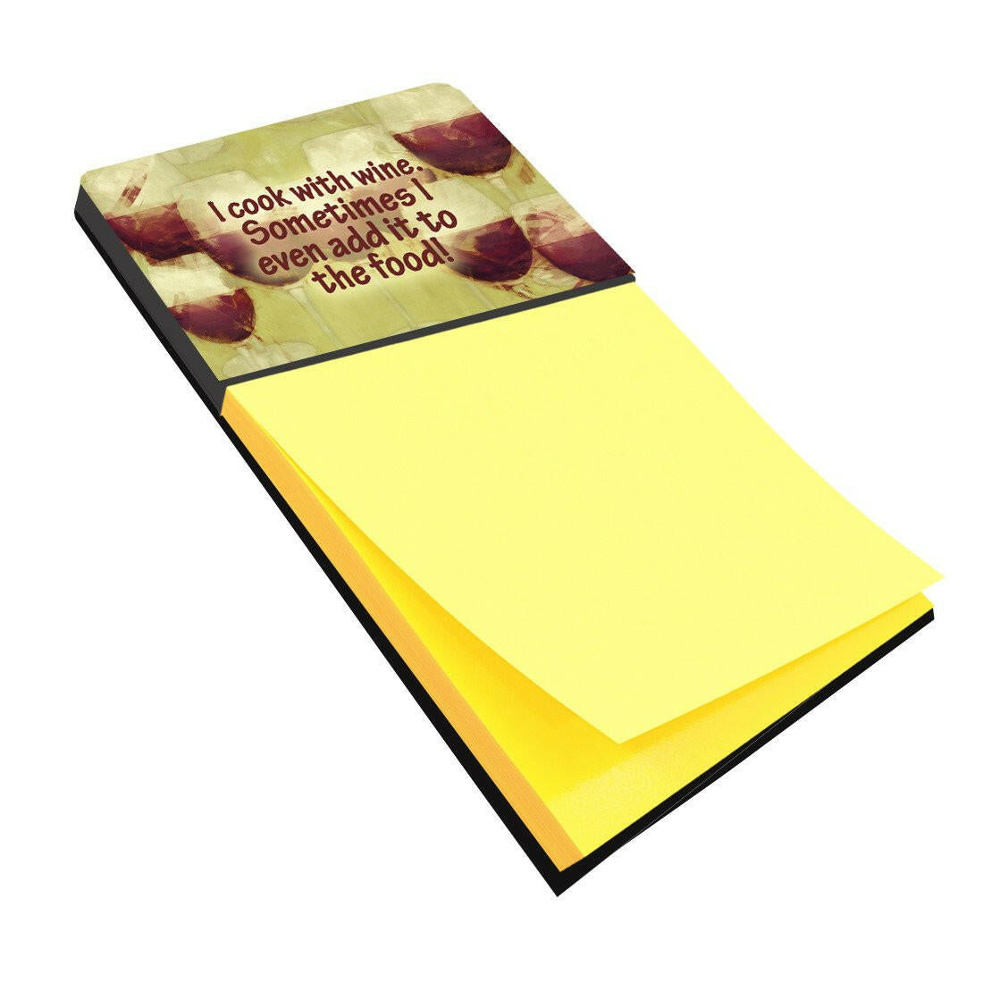 I cook with wine Refiillable Sticky Note Holder or Postit Note Dispenser SB3069SN by Caroline&#39;s Treasures
