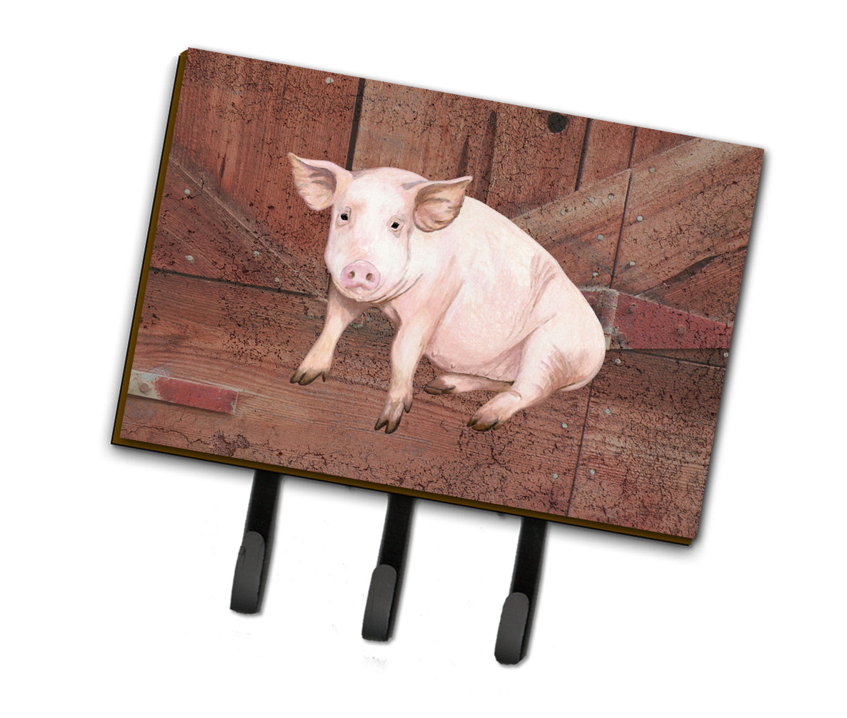 Pig at the barn door Leash or Key Holder SB3072TH68  the-store.com.