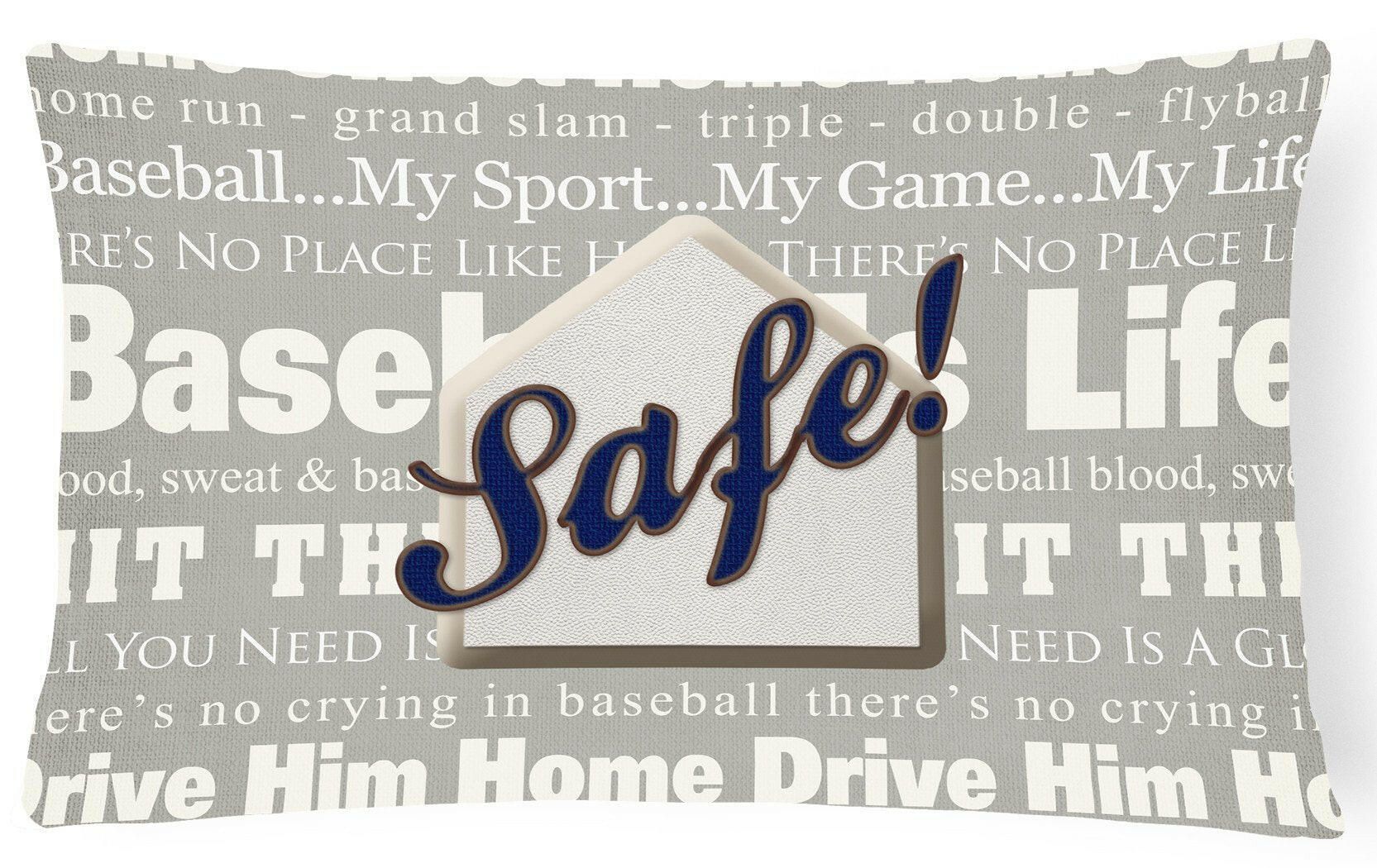 Safe at Home   Canvas Fabric Decorative Pillow SB3079PW1216 by Caroline's Treasures