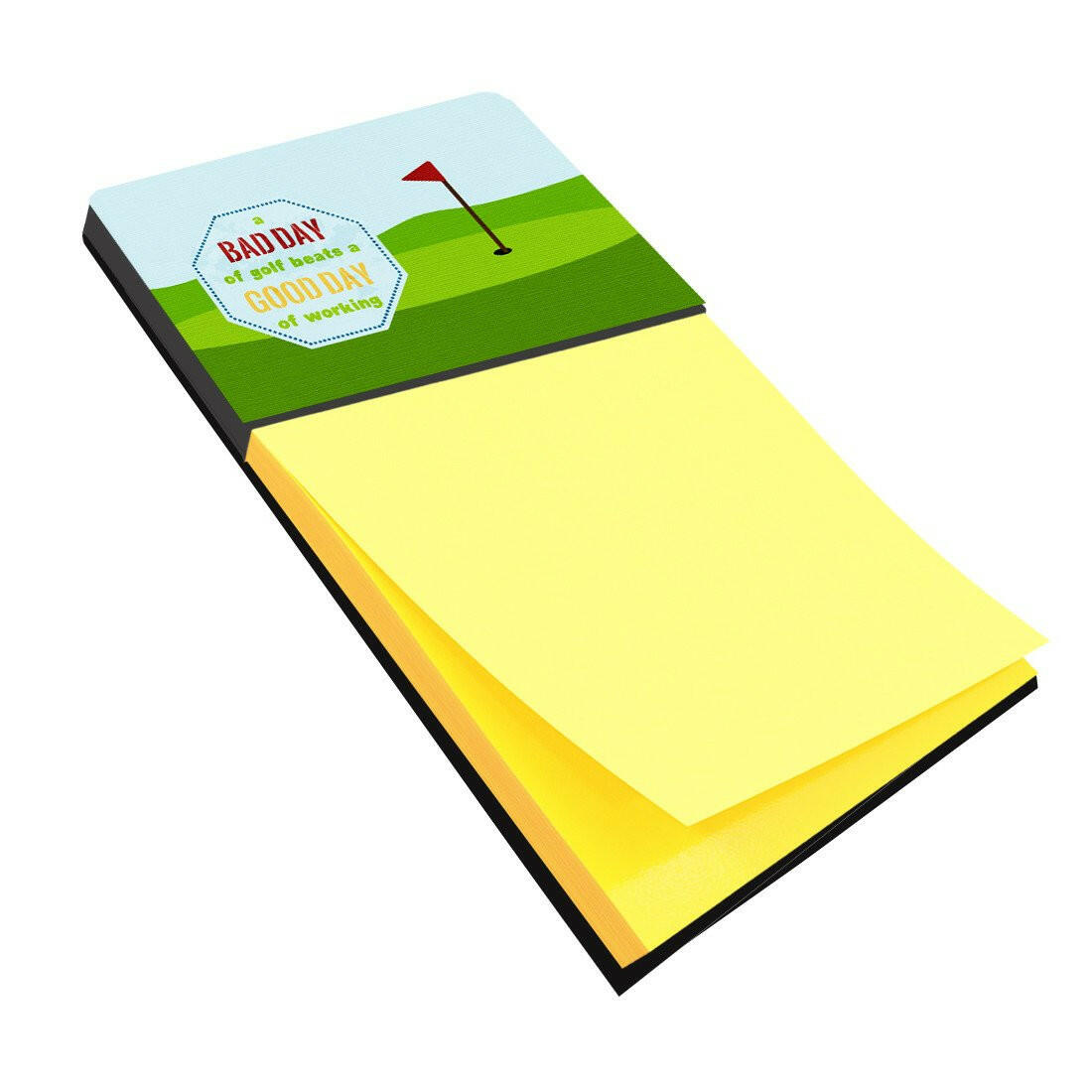 A Bad Day at Golf Refiillable Sticky Note Holder or Postit Note Dispenser SB3091SN by Caroline&#39;s Treasures