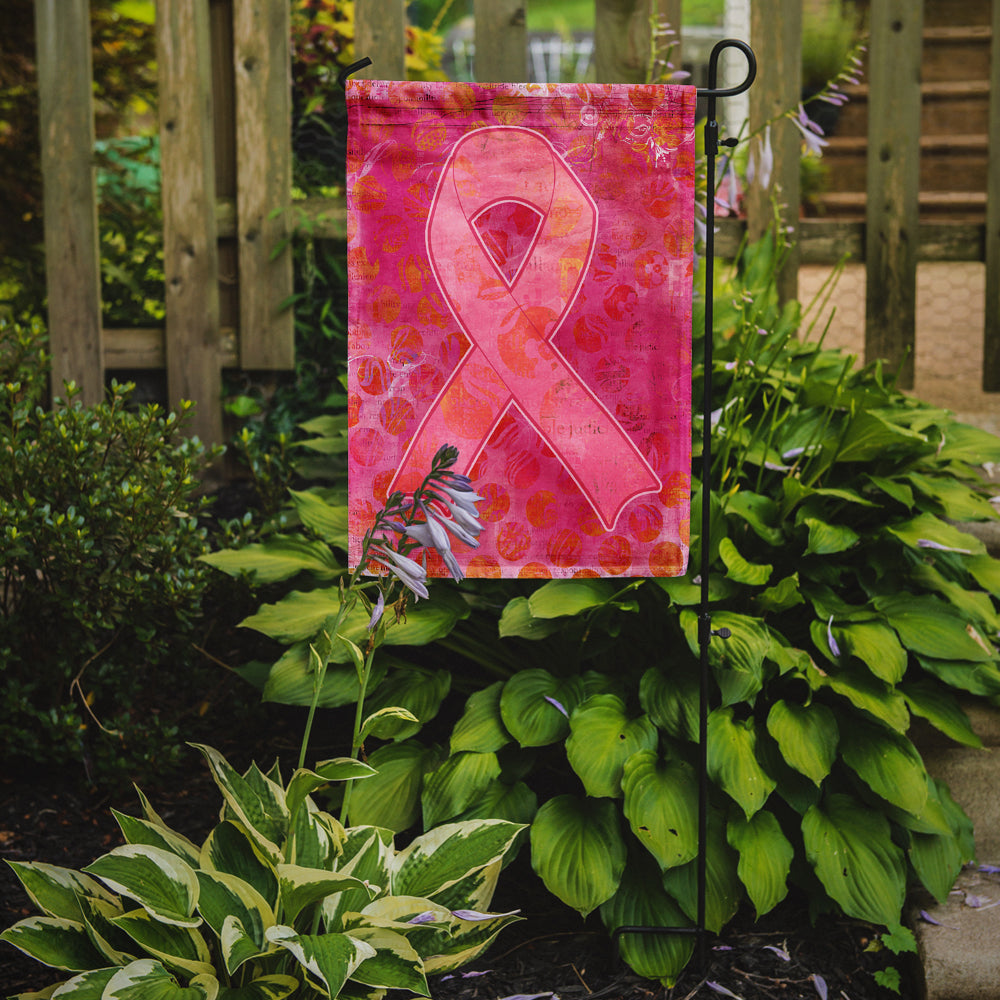 Artsy Breast Cancer Pink Ribbon Flag Garden Size SB3094GF