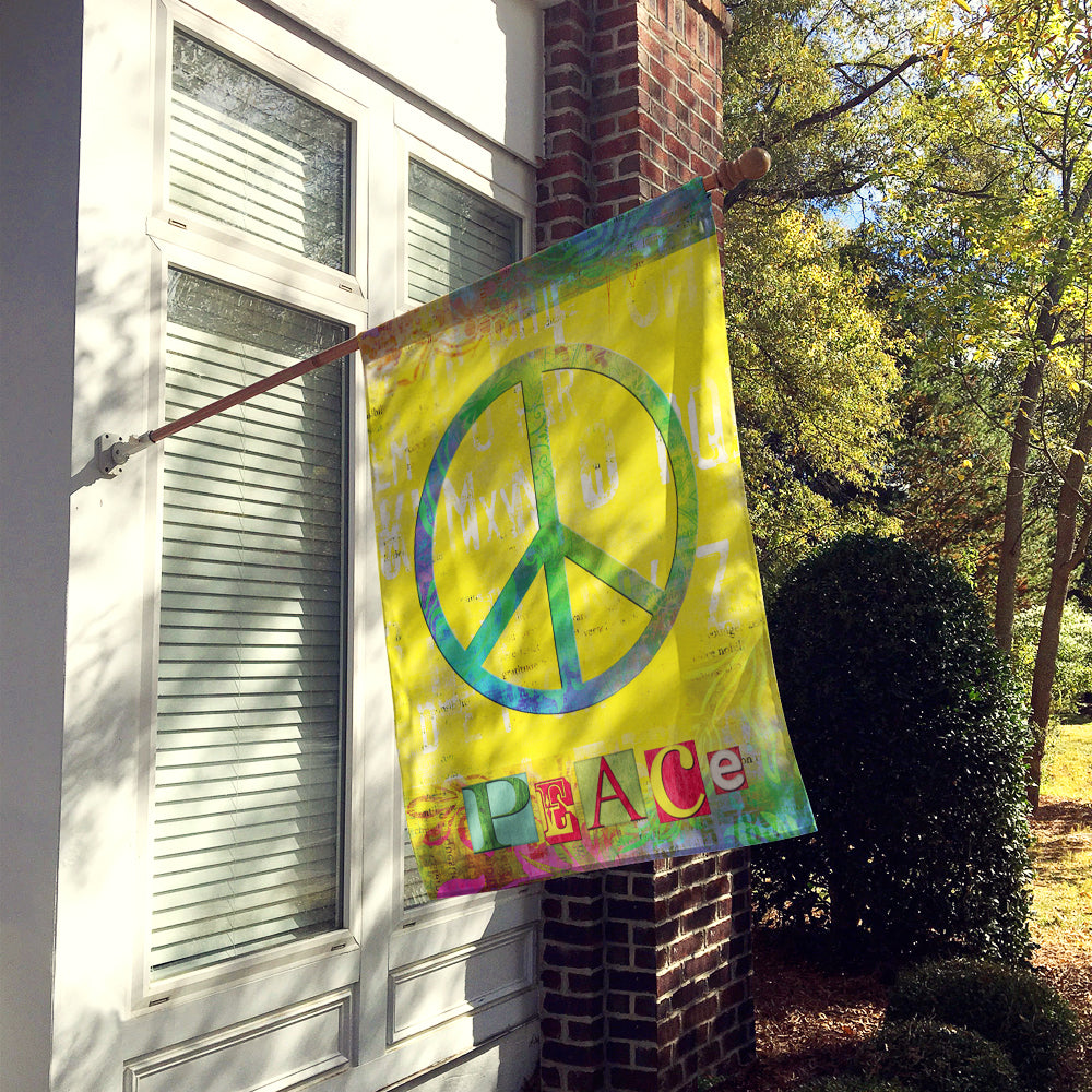 Caroline's Treasures Artsy Peace Flag Canvas House Size SB3101CHF