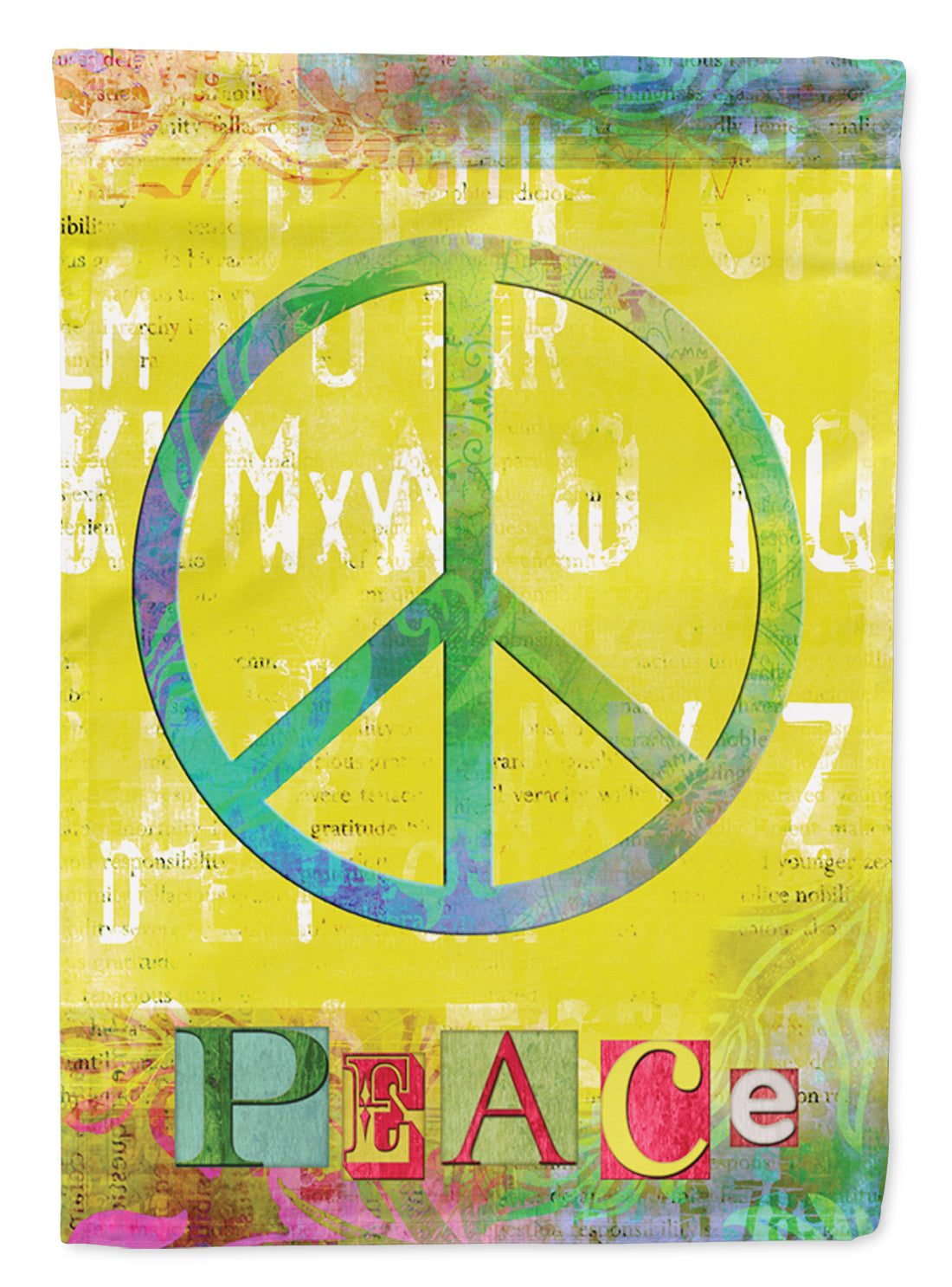 Artsy Peace Flag Canvas House Size SB3101CHF