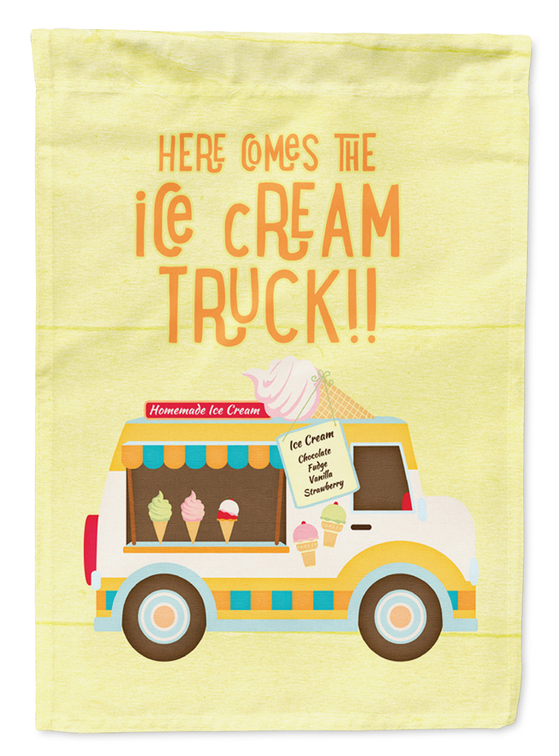 Here comes the ice cream truck Flag Canvas House Size SB3107CHF  the-store.com.