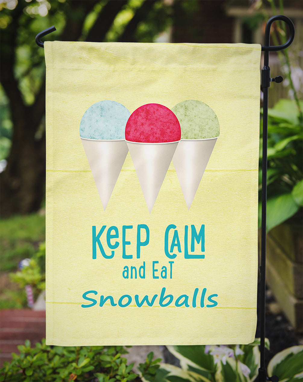 Keep calm and eat snowballs Flag Garden Size SB3109GF