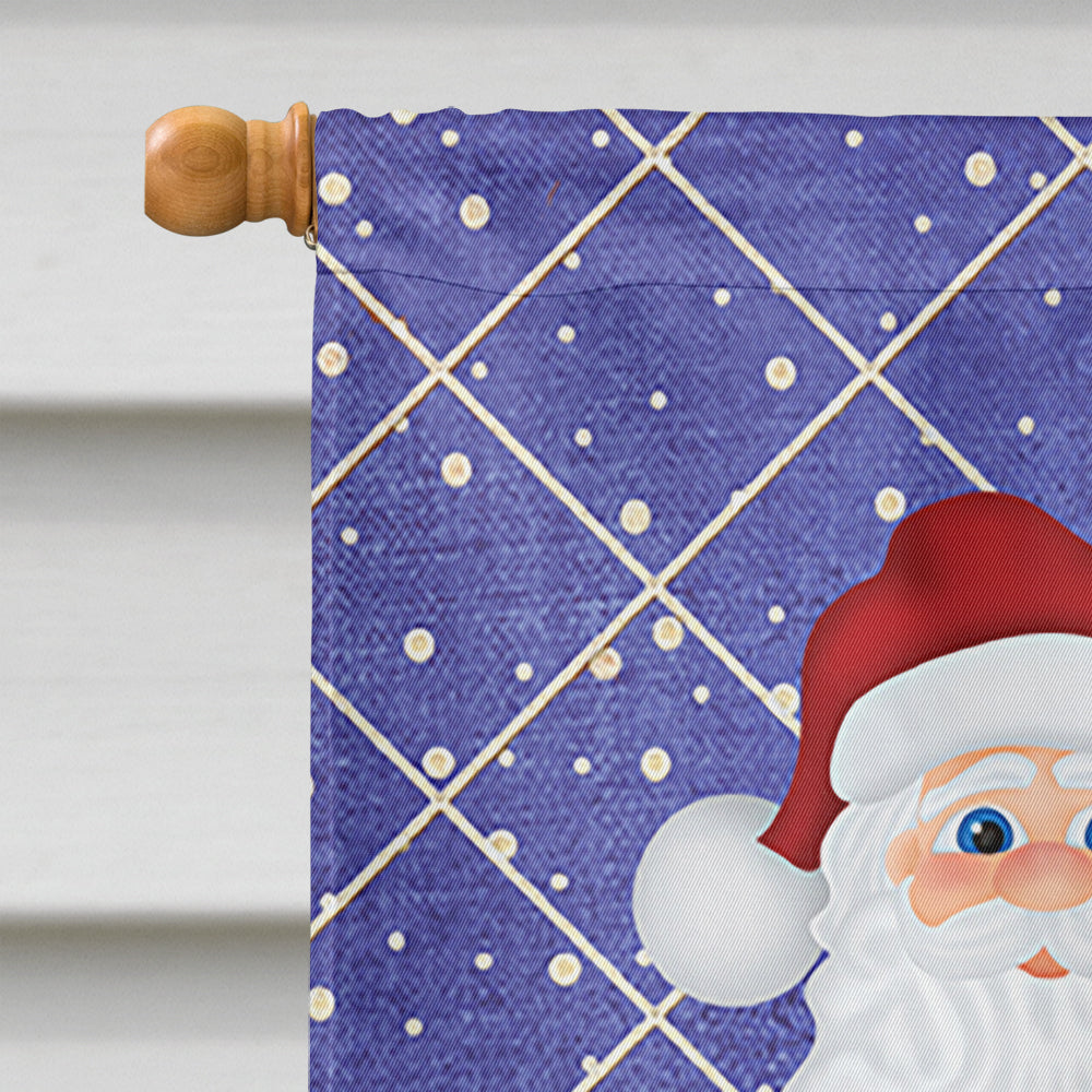 Santa Claus and Christmas Tree Flag Canvas House Size SB3114CHF  the-store.com.