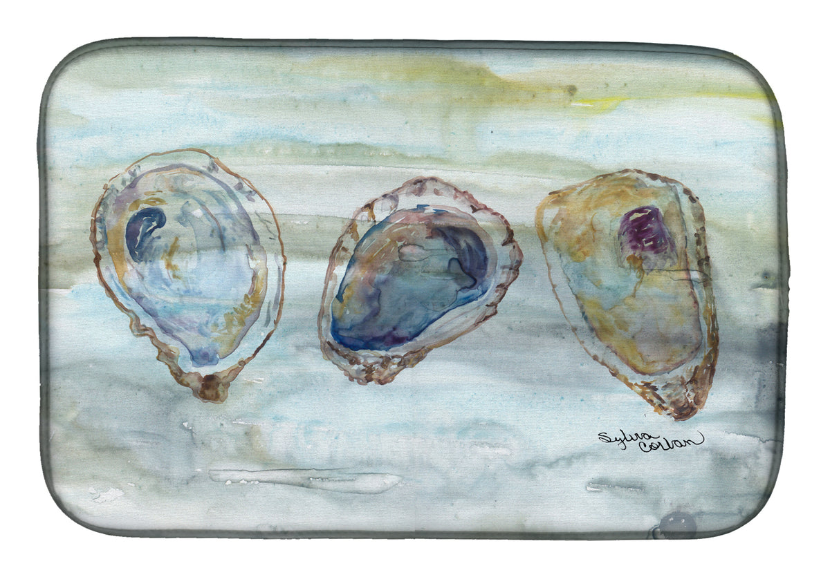 Oysters Watercolor Dish Drying Mat SC2001DDM