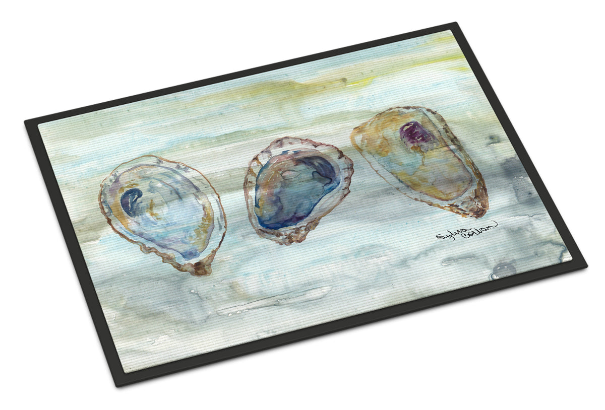 Oysters Watercolor Indoor or Outdoor Mat 18x27 SC2001MAT - the-store.com