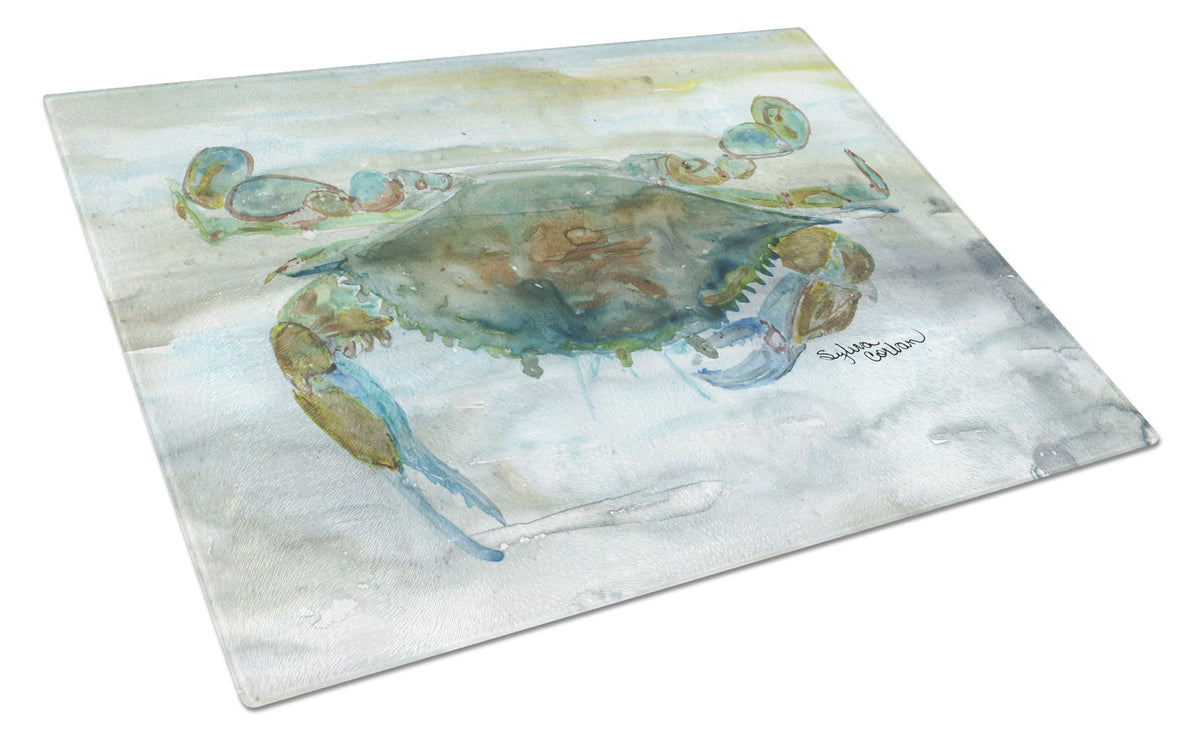 Crab a leg up Watercolor Glass Cutting Board Large SC2002LCB by Caroline&#39;s Treasures