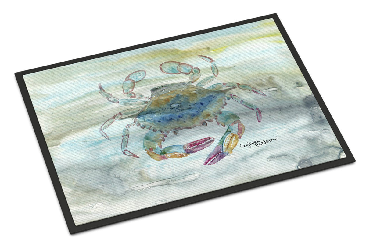Female Blue Crab Watercolor Indoor or Outdoor Mat 24x36 SC2005JMAT by Caroline&#39;s Treasures