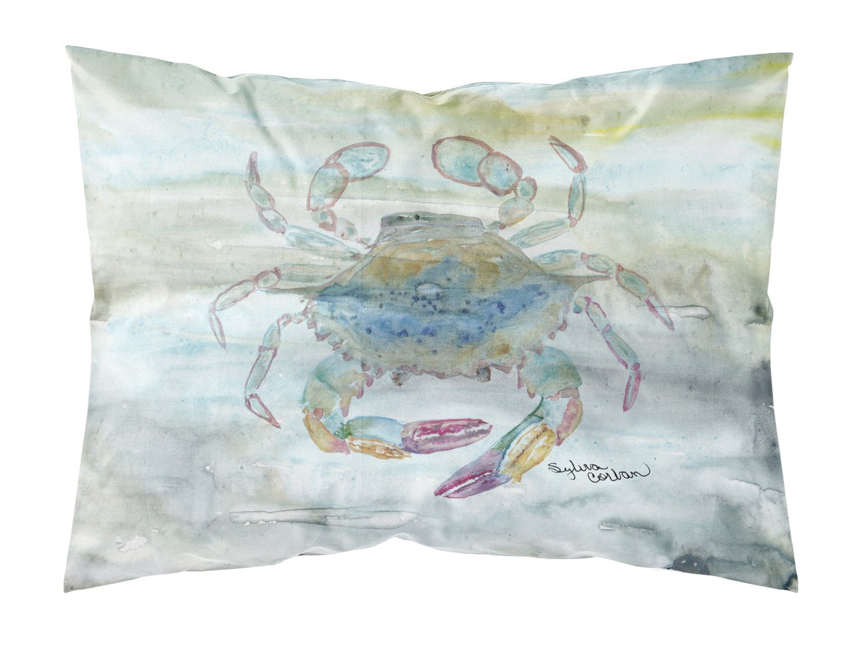 Female Blue Crab Watercolor Fabric Standard Pillowcase SC2005PILLOWCASE by Caroline&#39;s Treasures