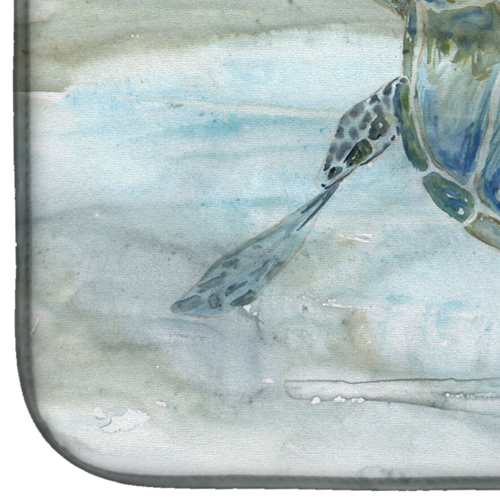 Sea Turtle Watercolor Dish Drying Mat SC2006DDM  the-store.com.