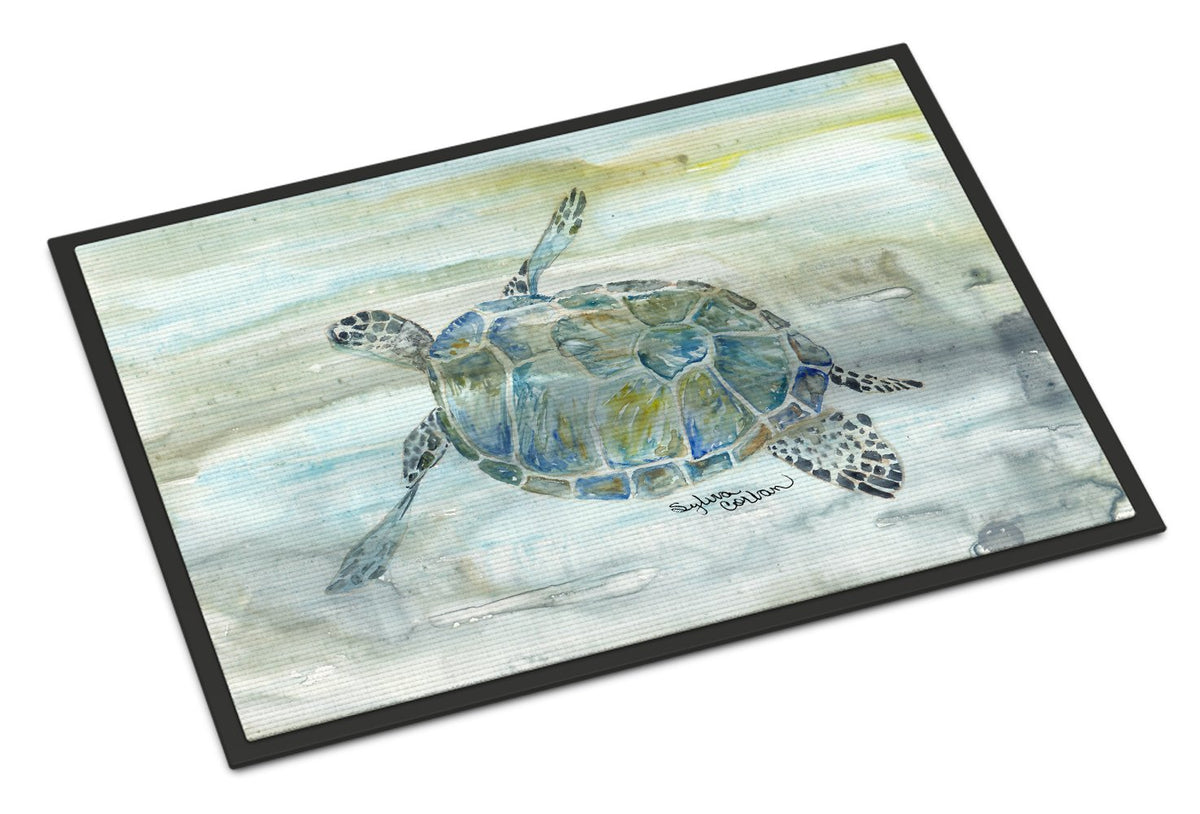 Sea Turtle Watercolor Indoor or Outdoor Mat 24x36 SC2006JMAT by Caroline&#39;s Treasures