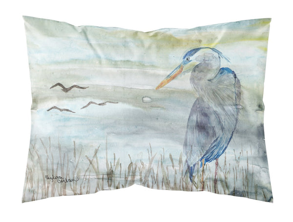 Blue Heron Watercolor Fabric Standard Pillowcase SC2007PILLOWCASE by Caroline's Treasures